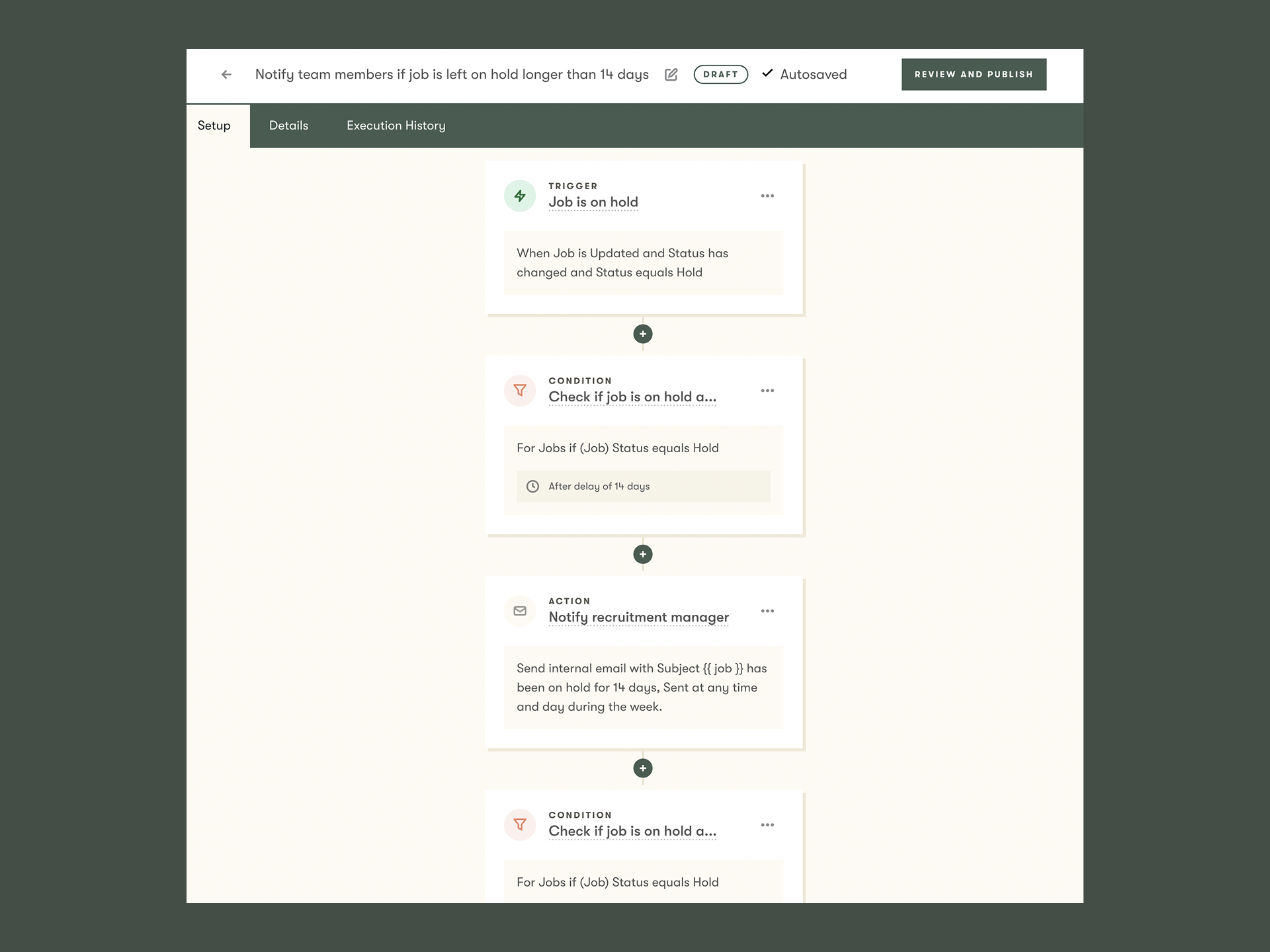 ATS automations to control volume